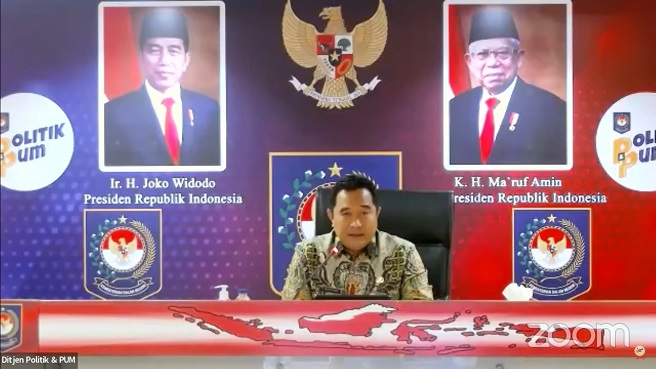 KEMENDAGRI WEBINAR, PASTIKAN PEMERINTAH DAN PEMDA DUKUNG PELAKSANAAN TAHAPAN PEMILU 2024