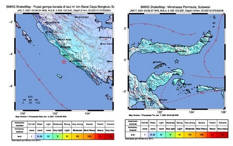 GEMPA M5,8 GOYANG BENGKULU, WARGA SEMPAT PANIK