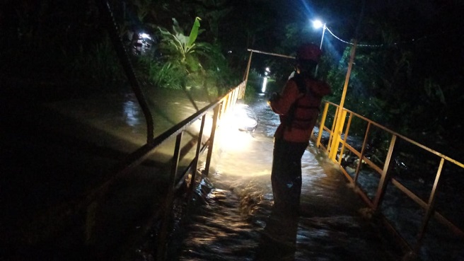 BPBD KABUPATEN TEGAL PANTAU ANTISIPASI BANJIR SUSULAN