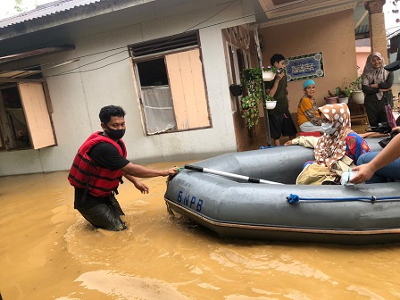 1000 KK TERDAMPAK BANJIR DI HULU SUNGAI SELATAN KALSEL