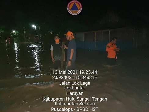 KALI SATUI DAN HARUYAN MELUAP RENDAM DUA KABUPATEN DI KALSEL