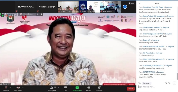 INDONESIA MAJU VIRTUAL EXPO & FORUM 2021, AJANG PEMASARAN ONLINE PELAKU UKM 