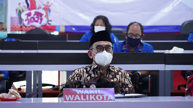 PERINGATAN HARGANAS DI KOTA BLITAR, KELUARGA GARDA UTAMA PROKES COVID-19