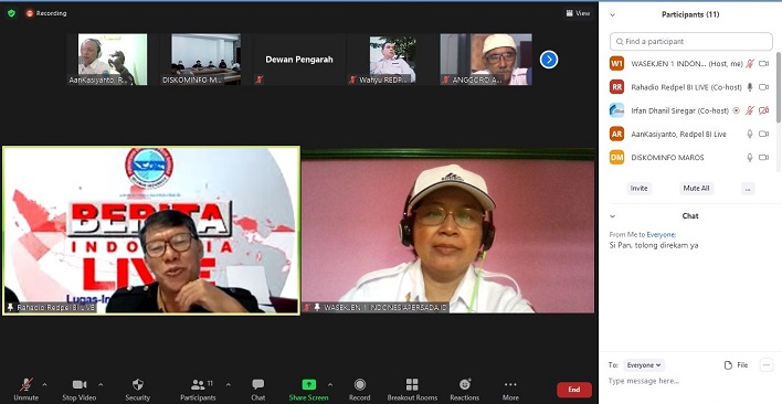 KONSISTEN TINGKATKAN SDM LPPL, INDONESIAPERSADA.ID IN HOUSE TRAINING CREW RADIO MAROS FM