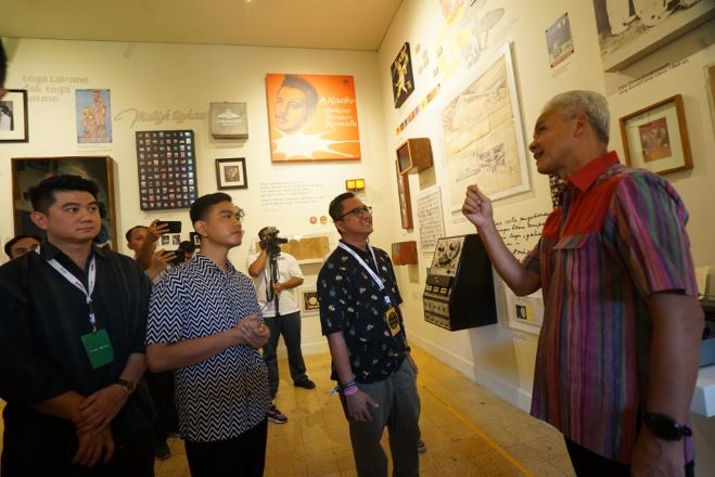 GANJAR DAN GIBRAN SAMBANGI LOKANANTA, DORONG JADI CREATIVE HUB