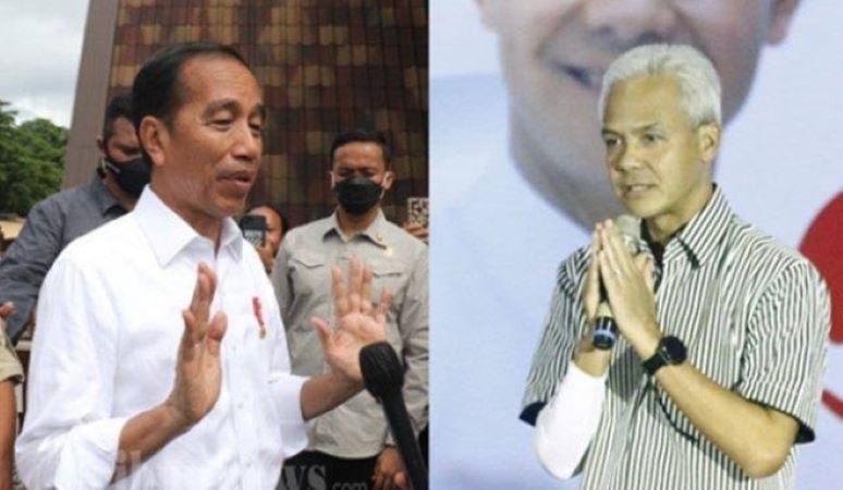 JOKOWI TETAP TEGAK LURUS DUKUNG GANJAR