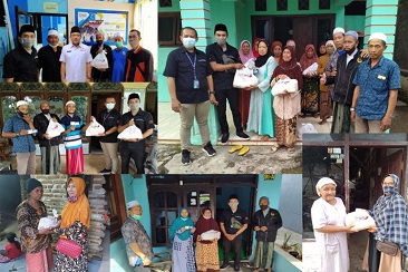 BERUSIA SETENGAH ABAD, LPPL RADIO SUARA PASURUAN BERBAGI RATUSAN SEMBAKO KEPADA MASYARAKAT YANG MEMBUTUHKAN