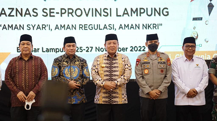 Di Rakorda Baznas Lampung, Kemendagri Ungkap Potensi Zakat yang Sangat Besar
