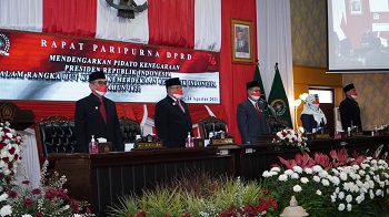 Forkopimda Kota Blitar Ikuti Pidato Kenegaraan Presiden RI Jelang HUT Ke-76 RI Secara Virtual