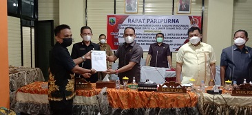 Eksekutif Bersama Legeslatif Bahas Raperda PDAM Kotabaru Secara Virtual