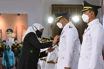 Resmi Dilantik Bupati dan Wabup Ngawi, Ony Anwar, – Dwi Rianto Jatmiko, Siap Tancap Gas