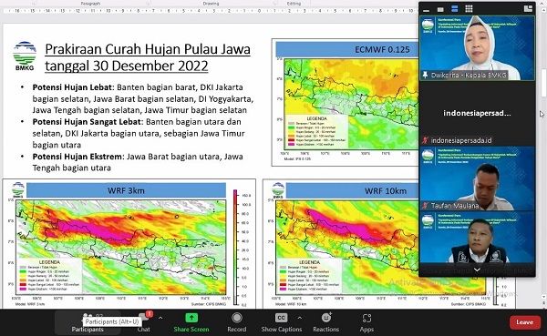 30 DESEMBER 2022 JABAR DAN JATENG WASPADA HUJAN EKSTREM 