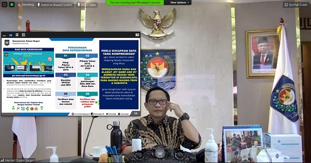 Mendagri: Perlu Percepatan dan Keserempakan Vaksinasi Agar Terbangun Herd Immunity