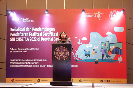 Kemenparekraf Gelar Sosialisasi dan Pendampingan Sertifikasi SNI CHSE 2022 di Jabar