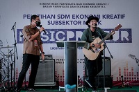 Menparekraf Dorong Pelaku Ekraf Subsektor Musik di Likupang Perkuat Skill dan Inovasi