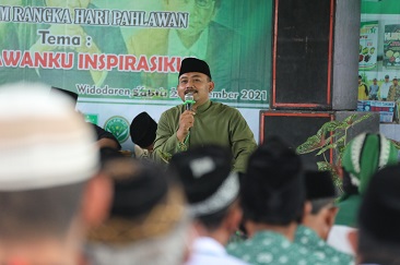 Bupati Ngawi, Hadiri Pembinaan Pengurus MWC NU Widodaren