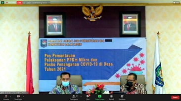 Kemendagri Terjunkan Tim untuk Pantau Pembuatan Posko PPKM Mikro di Desa 