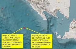 GEMPABUMI TEKTONIK  DI MELONGUANE TIDAK BERPOTENSI TSUNAMI 
