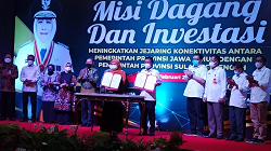 Gubernur Jatim Tandantangani Kerjasama Dagang dan Investasi dengan Gubernur Provinsi Sulteng