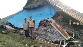 Angin Kencang yang Menyertai Hujan Lebat Rusakkan 39 Rumah Warga Bantaeng