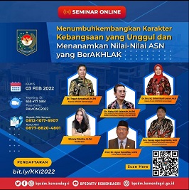 Besok, BPSDM Kemendagri Gelar Seminar Wujudkan ASN BerAKHLAK