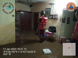 Sebanyak 45 Rumah Warga Jember di Tiga Desa Terendam Banjir