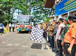 Perdana, Bus Damri Kini Beroperasi Di Mentawai Melayani Trayek Hingga Bandara Rokot