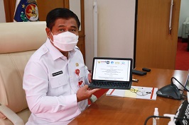 Plt. Sekjen Kemendagri Tanda Tangani Perjanjian Kerja Sama Sinergi SP4N-LAPOR!