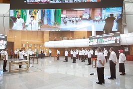 Lantik Para Pejabat di Lingkungan Kemendagri dan BNPP, Plt. Sekjen Kemendagri Jelaskan Fungsi Pemerintahan