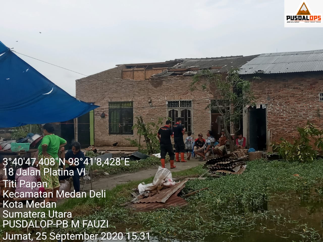 PUTING BELIUNG TERJANG 285 RUMAH DI MEDAN