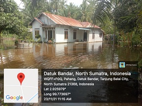Sepuluh Kelurahan di Kota Tanjungbalai Terendam Banjir