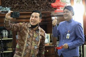 Jauh-jauh dari Lampung, Bupati Pesawaran Tukar Pikiran dengan Ganjar Pranowo