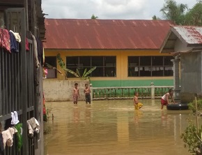 Banjir Rendam Tiga Desa di Langkat Setelah Hujan Dengan Intensitas Tinggi Mengguyur Tiga Hulu Sungai