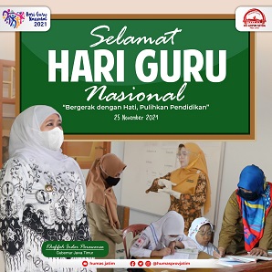 Hari Guru Nasional 2021, Gubernur Khofifah Dorong Para Guru Terus Upgrade Kemampuan dan Manfaatkan Ruang Digital 