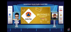 BNPB Raih Dua Penghargaan Terbaik Sekaligus di Ajang Government Social Media Award 2021