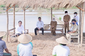 Bendungan Tugu Trenggalek dan Gongseng Bojonegoro diresmikan Presiden Jokowi, Gubernur Khofifah Optimistis Produktivitas Pertanian Jatim akan Terdongkrak