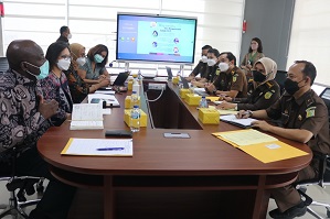 KEJAKSAAN AGUNG MENGADAKAN RAPAT KOORDINASI  RENCANA KERJA SAMA ANTARA KEJAKSAAN REPUBLIK INDONESIA  DENGAN UNITED NATION OFFICE ON DRUGS AND CRIME (UNODC) INDONESIA