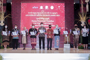 Kemenparekraf Raih Predikat Terbaik I dalam Anugerah Media Humas 2021