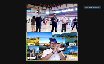 Menparekraf Hadiri Program Vaksinasi Massal Poltekpar Bali