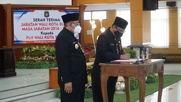 Pelantikan Wali Kota Terpilih Pilwali 2020 Ditunda, Pj. Sekretaris Daerah Kota Blitar Mengisi Jabatan Plh. Wali Kota.