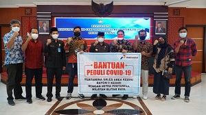 Pemerintah Kota Blitar Terima Bantuan CSR Pertamina, Untuk Warga Terdampak Pandemi Covid-19