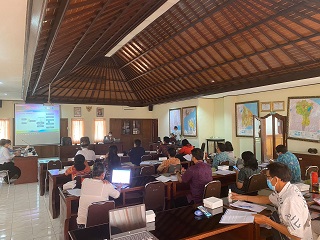 BNPB bersama BPBD Provinsi Lakukan Monev Lapangan Pantau Perkembangan Riset Kebencanaan Wilayah Bali