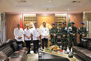 Jalin Silaturahim & Sinergitas, Jaksa Agung RI Terima Kunker Puspom TNI