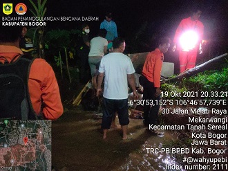 Tanggul Sungai Kemuning Jebol, 112 rumah Terendam Banjir di Kabupaten Bogor, Provinsi Jawa Barat