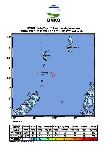 Dini Hari Tadi, Guncangan Gempa Dirasakan Warga Maluku dan Ondong Sulawesi Utara