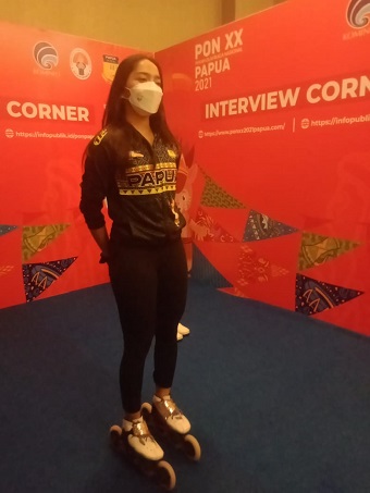 Sosok Dhinda Salsabila, Atlet Sepatu Roda Peraih Medali Emas di PON Papua, Sudah Berlatih Sejak Usia 9 Tahun