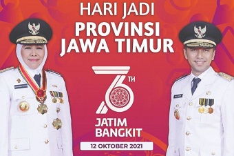 HUT Jatim Ke-76, Khofifah Serukan Jatim Bangkit dari Pandemi Covid-19 Dan Ekonomi Pulih