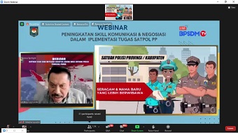 Ribuan Satpol PP Ikuti Seminar Online Mengenai Deteksi Dini dan Mitigasi Konflik Sosial di Tengah Covid-19 