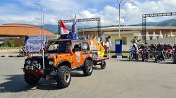Dongkrak Pariwisata dan Semarakkan PON XX, IMI Kabupaten Jayapura Gelar Touring