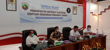 Dinas Kominfo Kotabaru Sosialisasikan Manfaat Sertifikat Elektronik